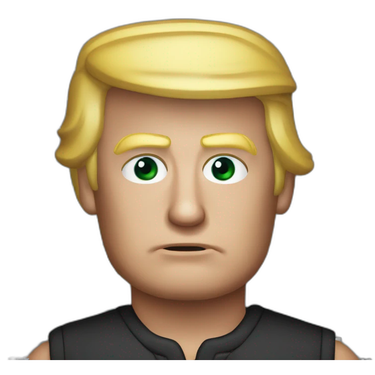 The mugshot of Donald trump emoji