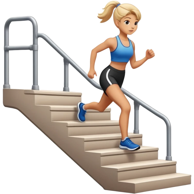 push down steps  emoji