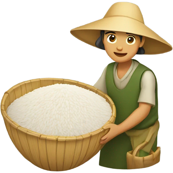 Rice picker  emoji