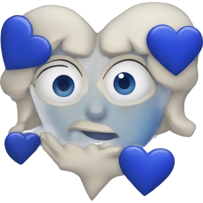 Lapis lazuli heart emoji