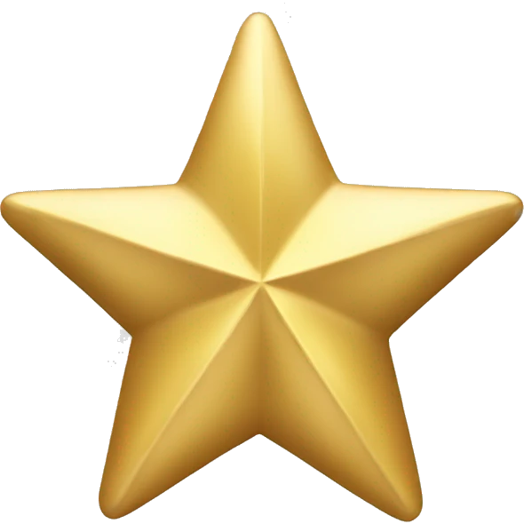 Gold star decoration  emoji