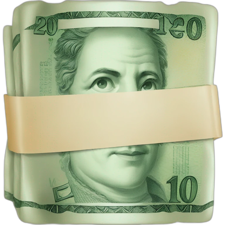 Billet euros emoji