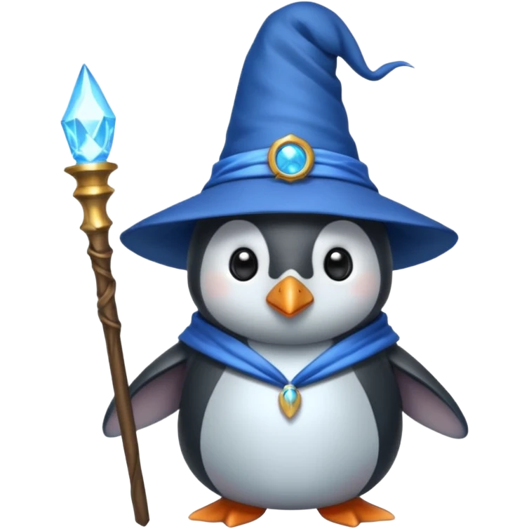 Penguin Wizard emoji