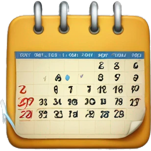 A weekly calendar where there's a thunderstorm over monday emoji