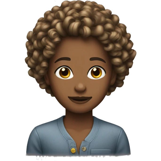 Curls hairstyle emoji