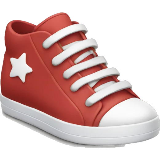 shoes with face emoji