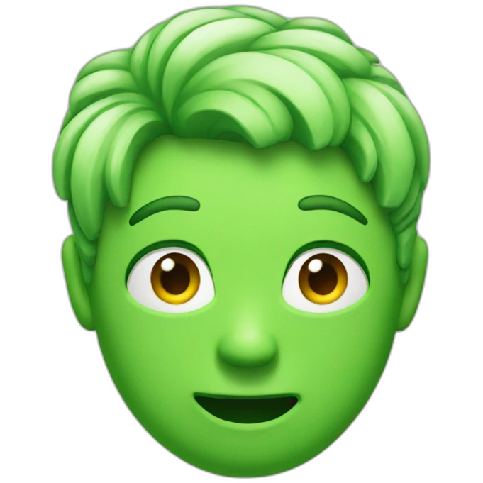 green sour face emoji emoji