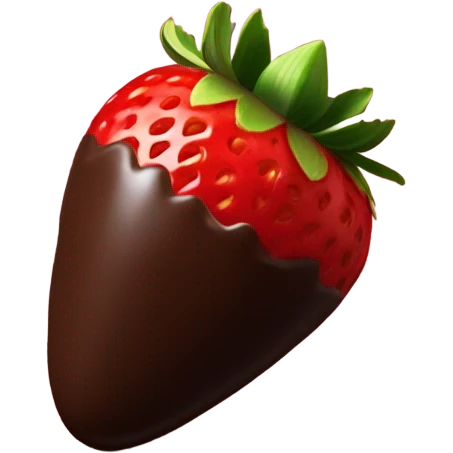 Chocolate covered strawberries  emoji