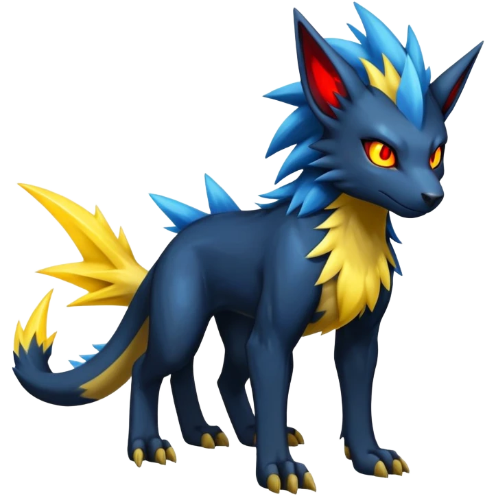 Manectric-Luxray-Draco-Fakémon-hybrid-creature (full body), 4 legs emoji