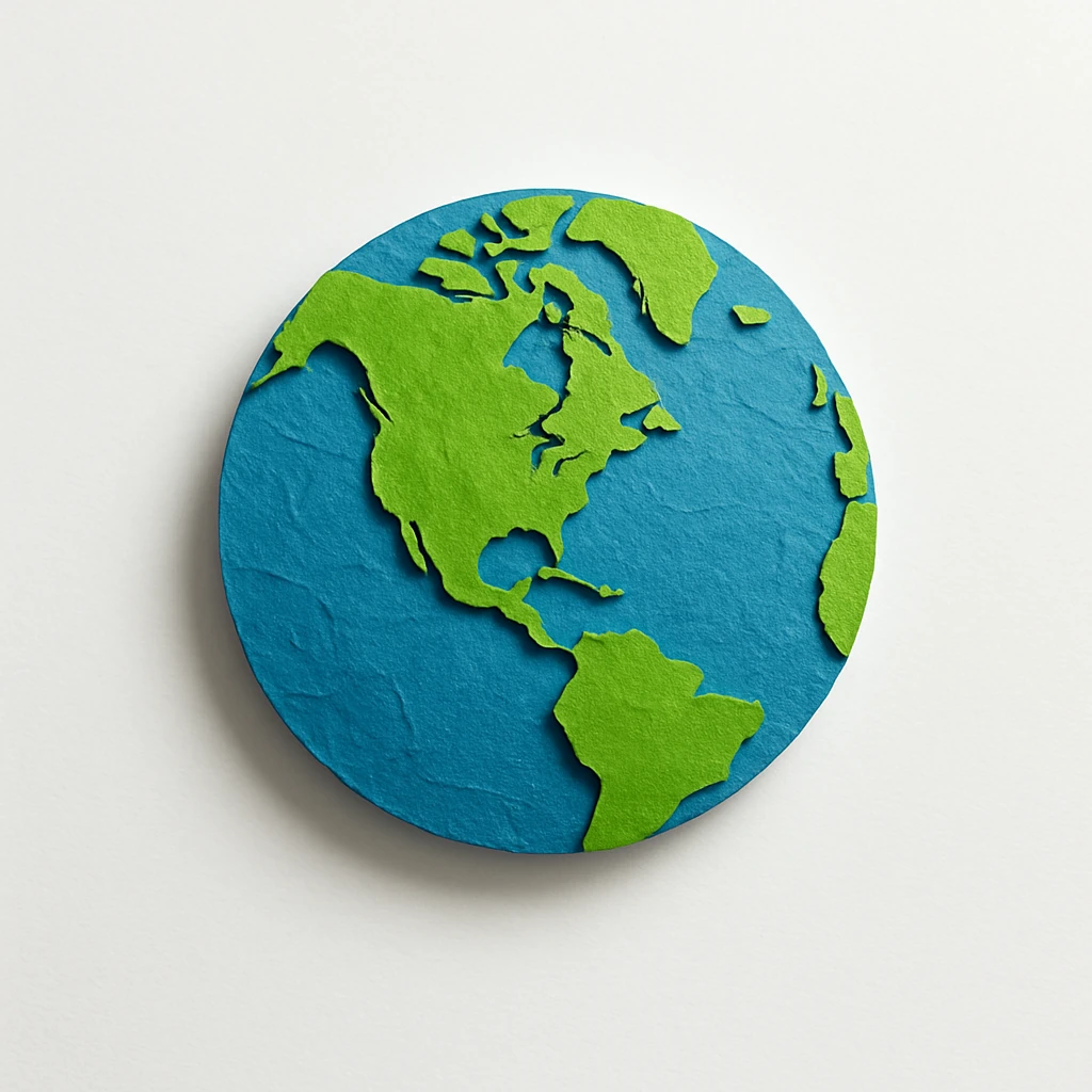 earth globe showing north america emoji