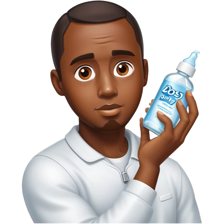 P Diddy with baby oil emoji