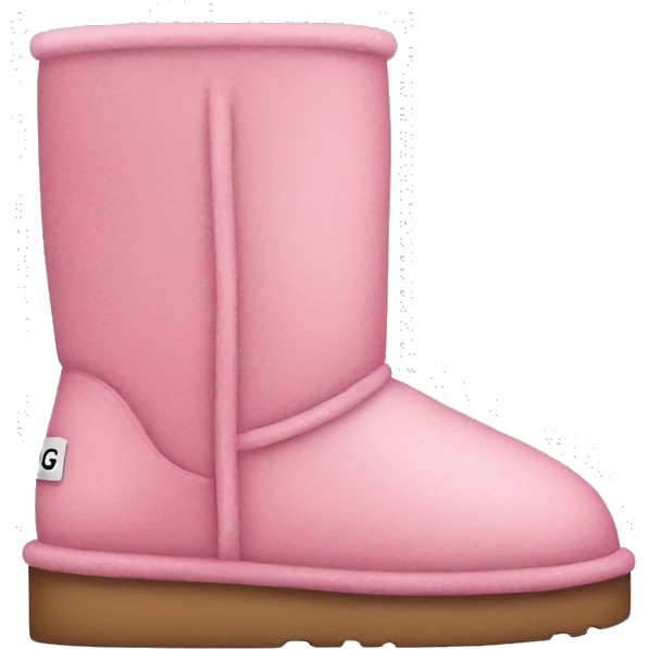Pink ugg emoji