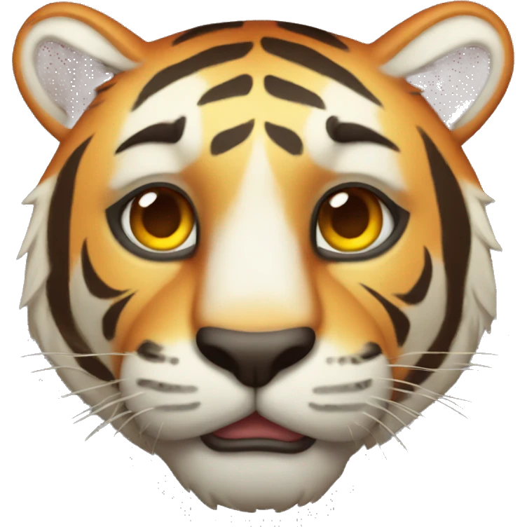 sunburned tiger emoji