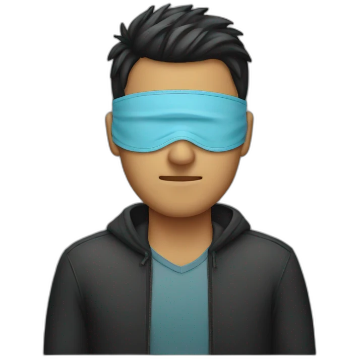 man with eye mask emoji