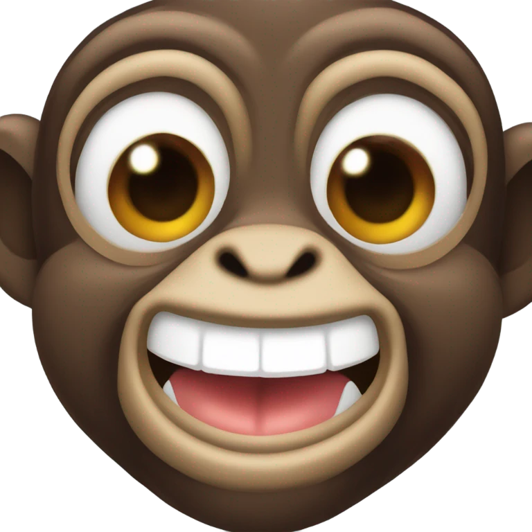 Mean monkey emoji