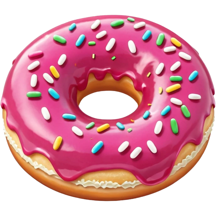 Pink Glazed Donut emoji