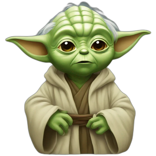 Yoda qui fait caca emoji
