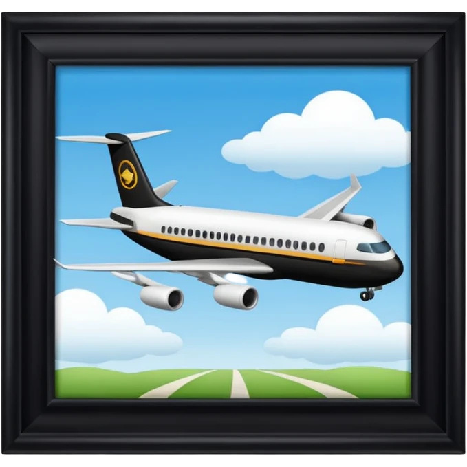 airplane departure black emoji