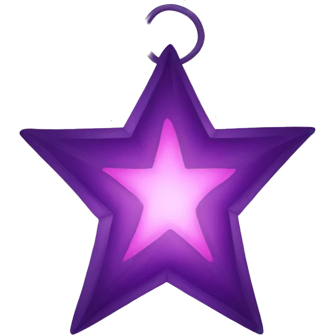 purple and pink star lantern  emoji