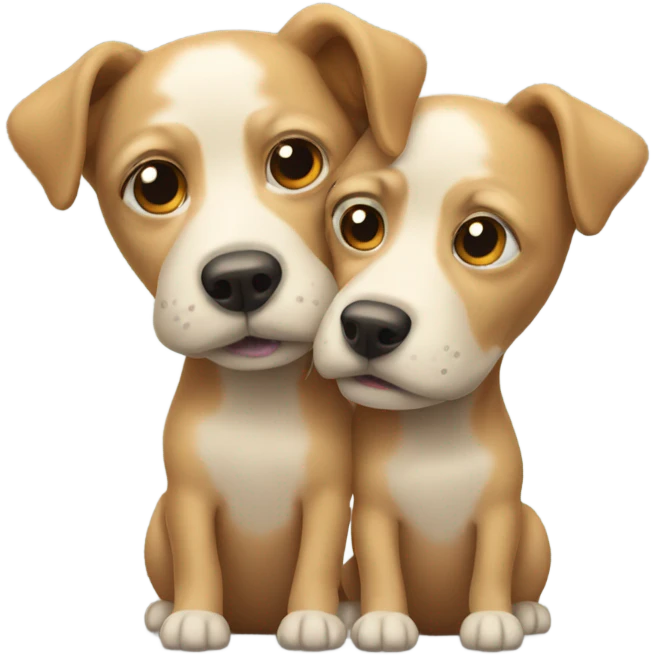 Dog with two heads emoji