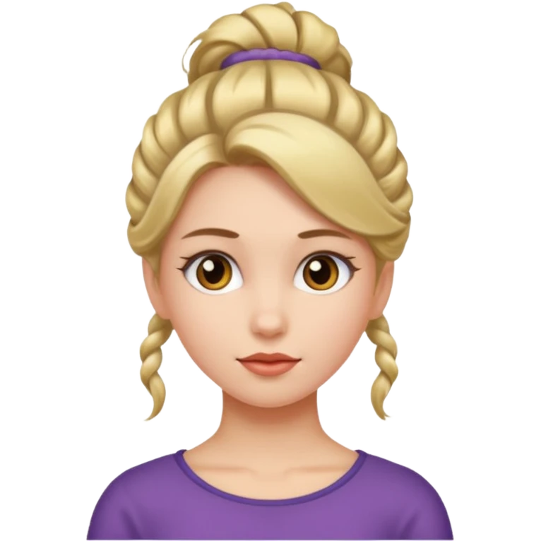 girl with hair up emoji