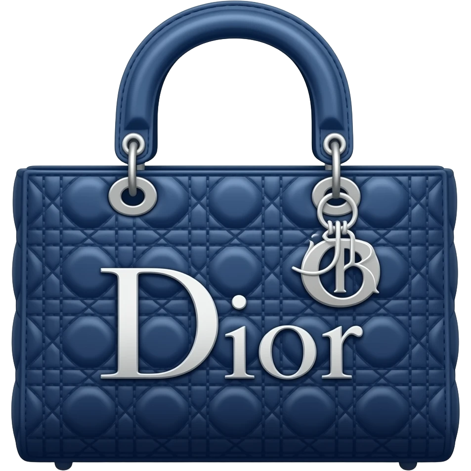 blue dior tote bag emoji