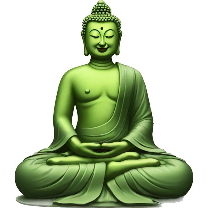 bouddha et bambou emoji