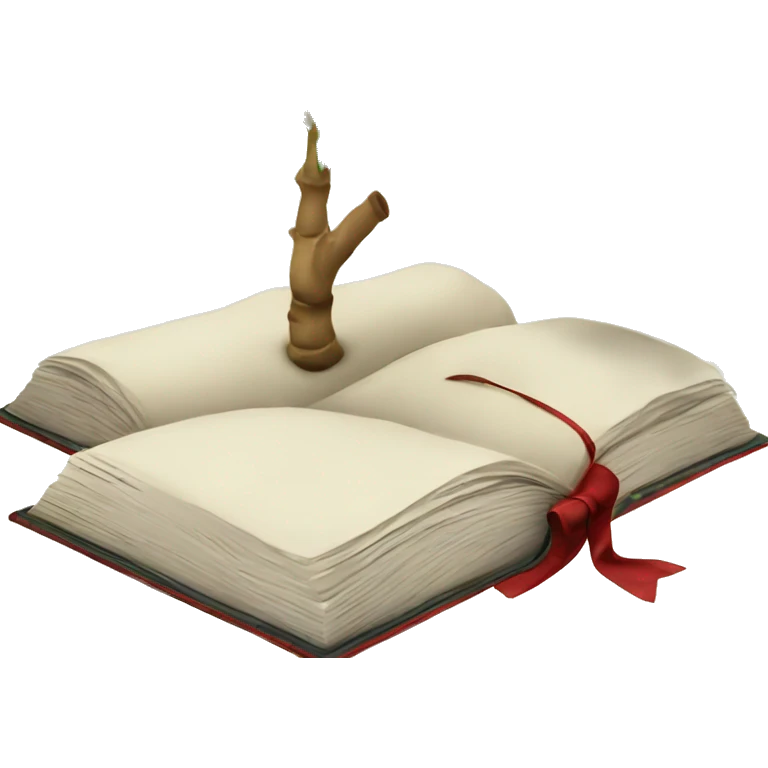 Palm tree with graduation hat anda an openbook beneath emoji
