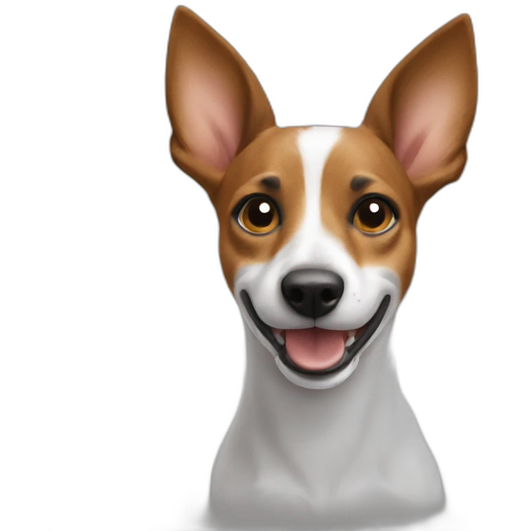 Jack Russel with Loki horn  emoji