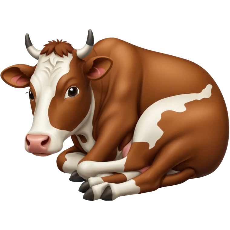 Lying cow emoji