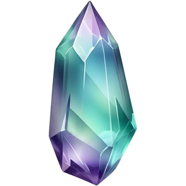 Iridescent Fluorite crystal shard emoji