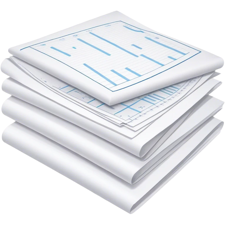 several white sheets with text and diagrams emoji