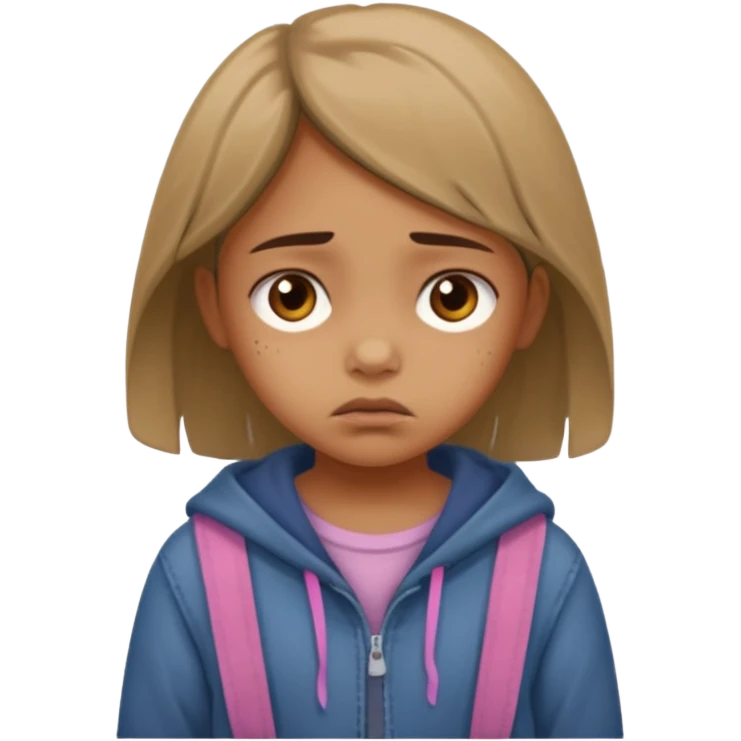 poor begger little girl emoji