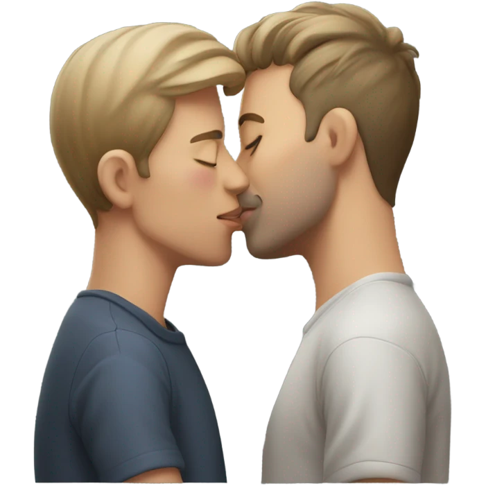 Guy kissing emoji