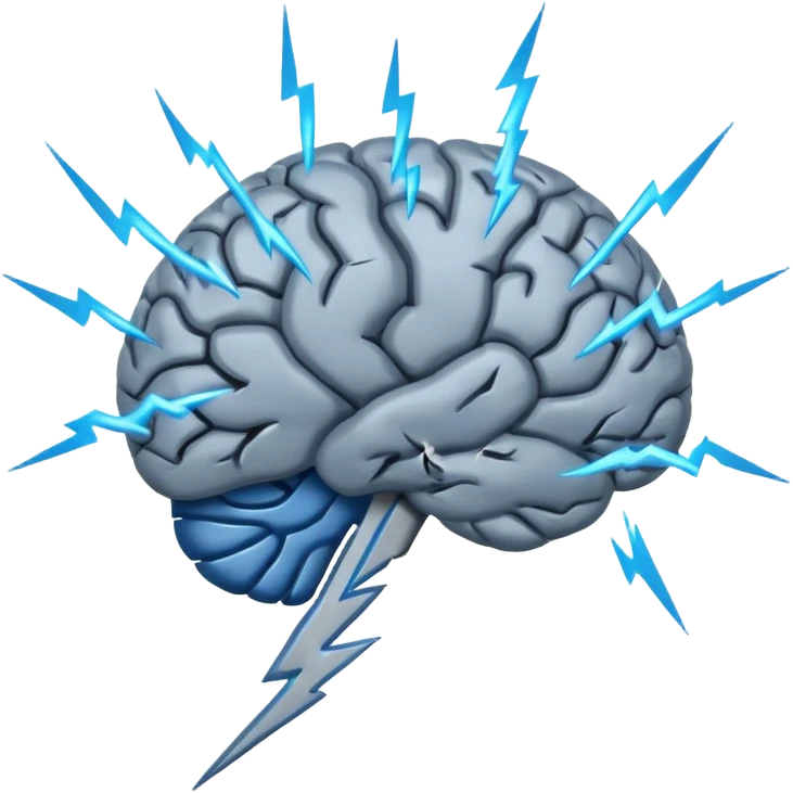 brain with lighting bolt emoji