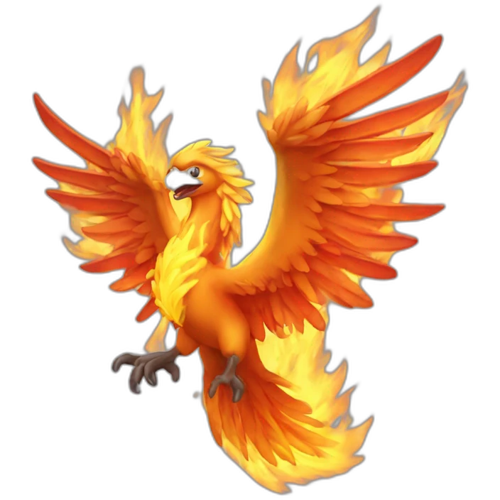 un phénix en feu emoji