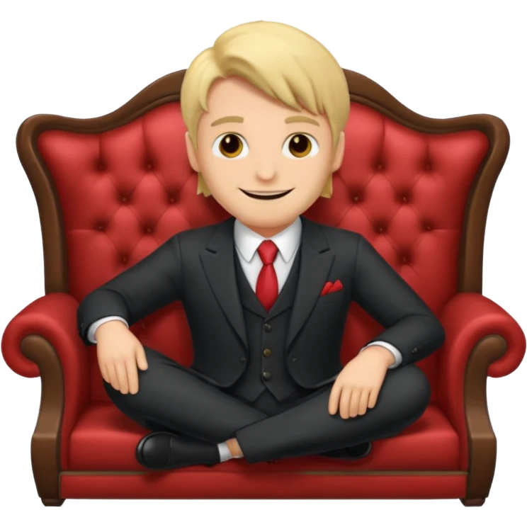 Аластор сидеть на диване  emoji