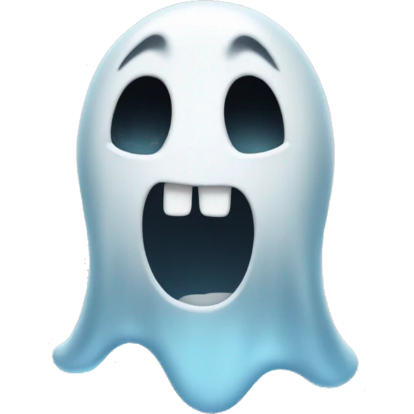 ghost in anguish emoji