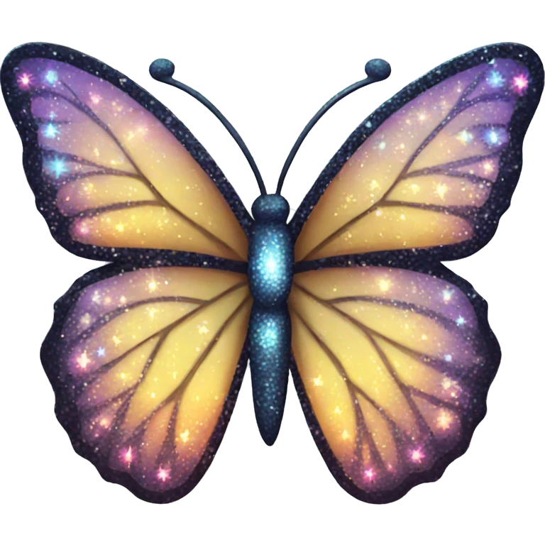 Sparkly butterfly emoji