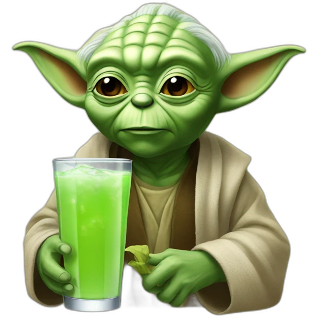 Yoda drink béer emoji