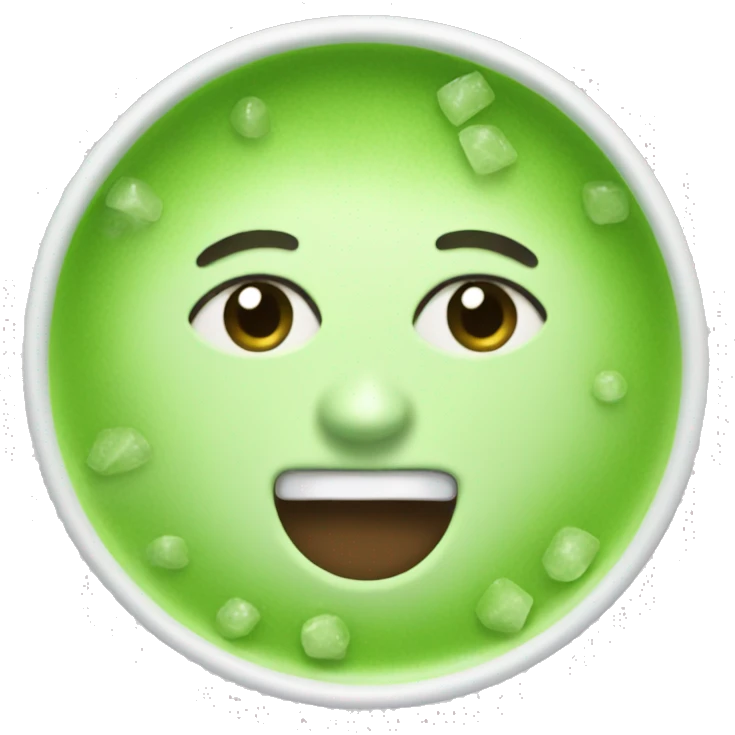 Ice matcha emoji