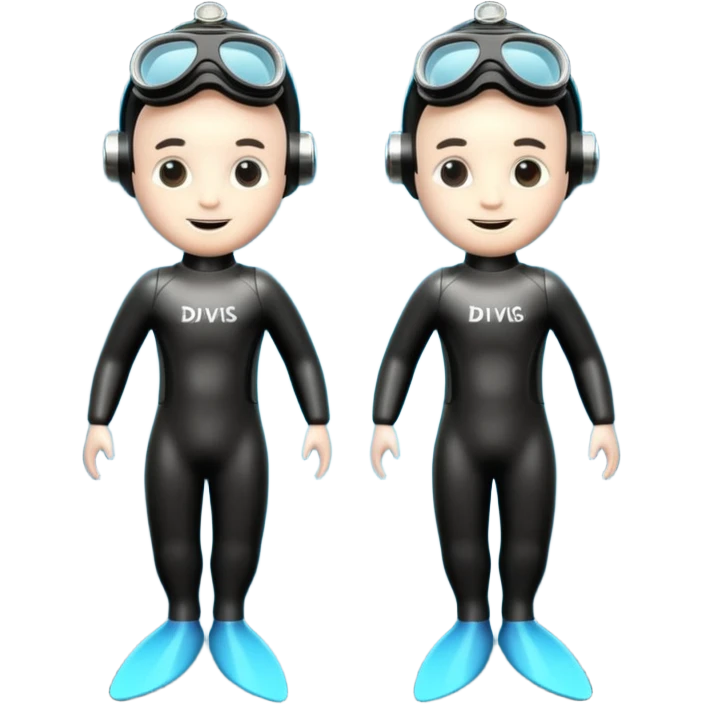 A 3D cartoon pair of diving flippers on a white background, shiny rubber texture, Memoji-style rendering.only flippers. emoji