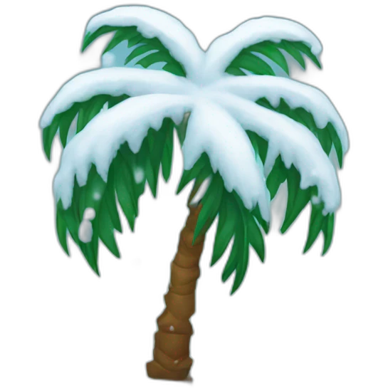 palm in the snow emoji
