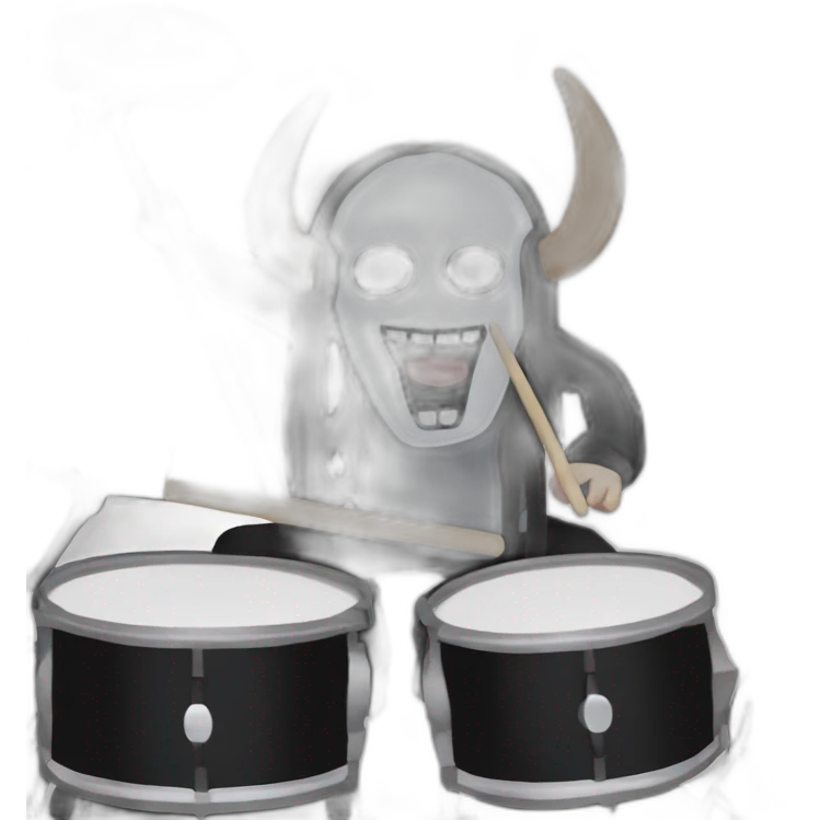 Joey jordison in drum kit from slipknot emoji