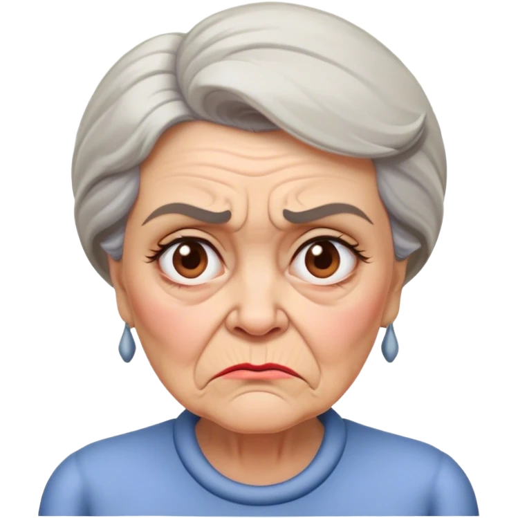 Grmpy lady emoji