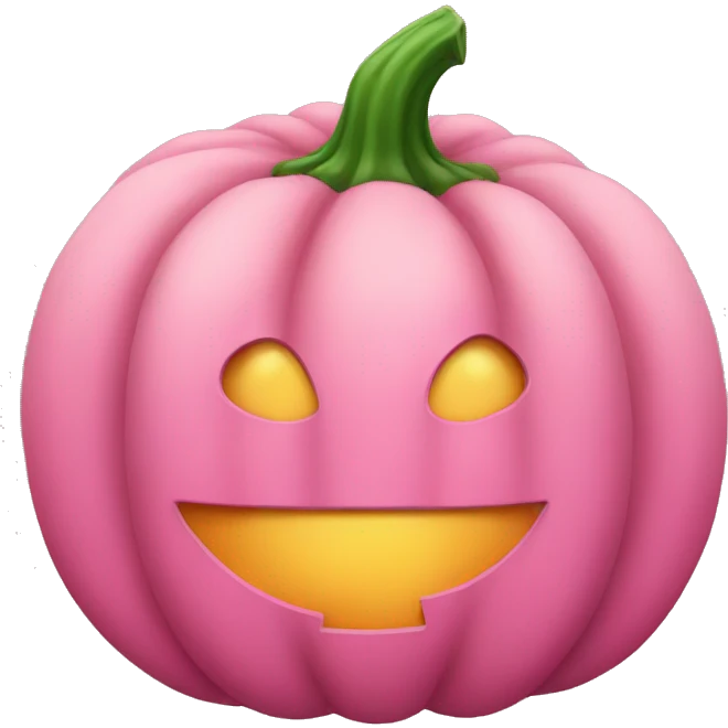 Pink pumpkin  emoji