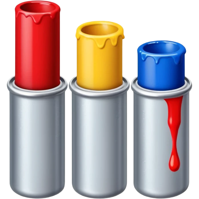 Acrylic paint tubes emoji