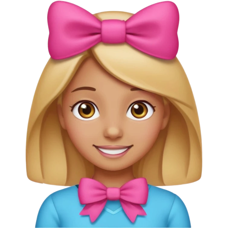 A baddie girl giving cute vibes but don't make it look like more of a human emoji more of a emoji a regular emoji emoji