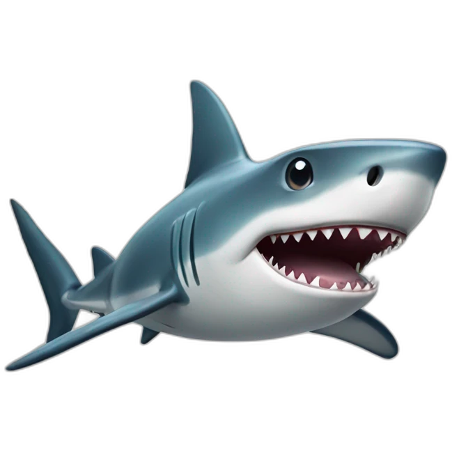 smiling shark emoji