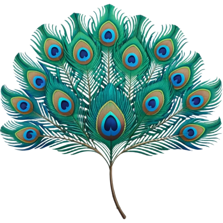 Peacock feather emoji